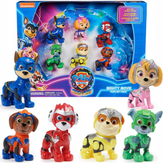 PAW PATROL THE MIGHTY MOVIE SKVELÁ DARČEKOVÁ SADA 6 VESMÍRNYCH figúrok